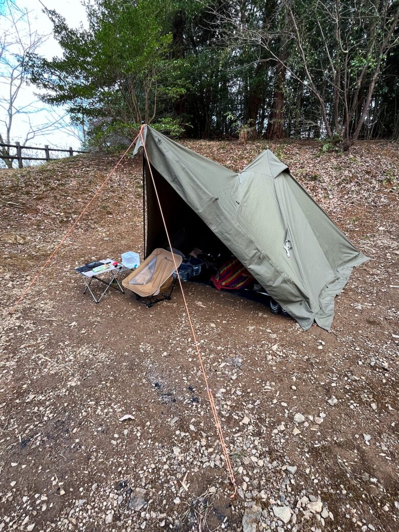 沖縄・離島除く全国届 bundok ソロティピーTC フロントフラップ 二股